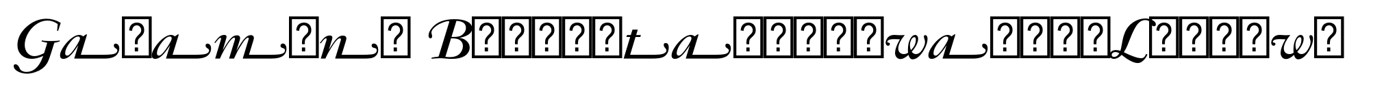 Garamond Bold Italic Swash (Ludlow) image